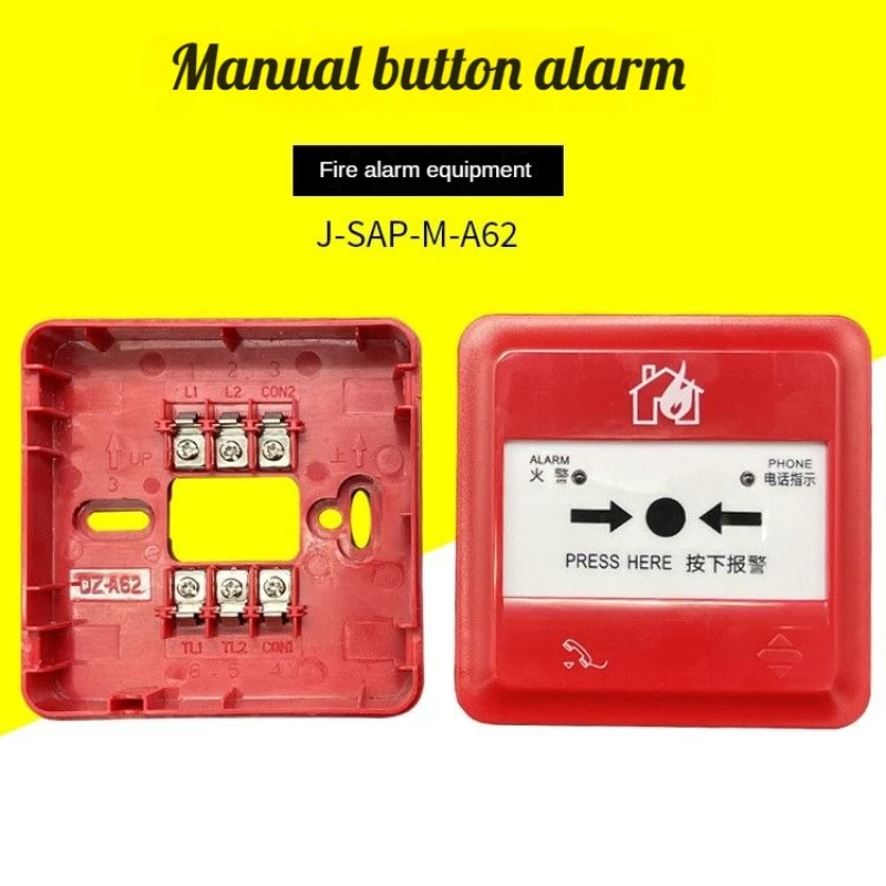 J-SAP-M-A62 Fire Control Manual Button Alarm Fire Alarm System Two-Wire Control System