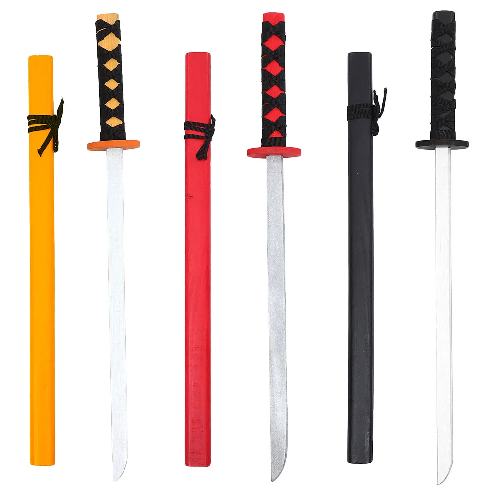 

Samurai Sword Toy Halloween Party Cosplay Wooden Katana Wood Samurai Sword Cosplay Prop Japanese Sword Kids Toy