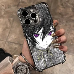 Premium Luxury Code Geass Plating Phone Case with Anti - Fall Airbag Protection - Pixel 7a (DDB - 389DD20238A1)