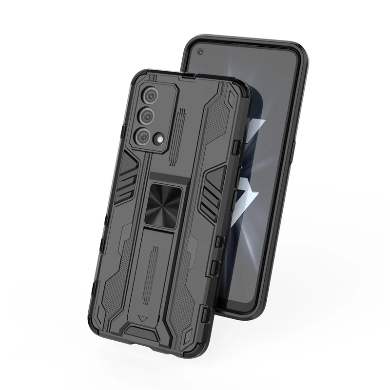 Shockproof Armor Magnetic Stand Phone Case with Back Cover