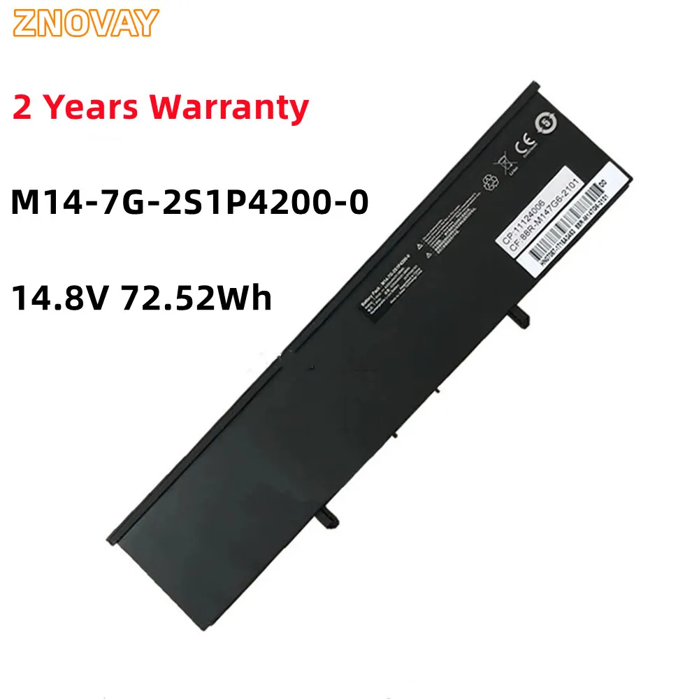 Batteria Znovay M14-7G-2S1P4200-0 14.8V 72.52Wh 4900Mah Adatta Per Tablet Pc Serie Getac Positivo Master N600 N800