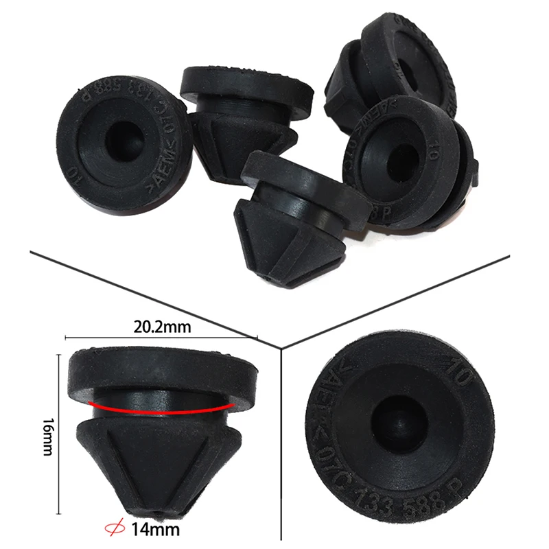 2PCS Air Filter Housing Cushion Rubber Engine Guard Rubber For Golf MK6