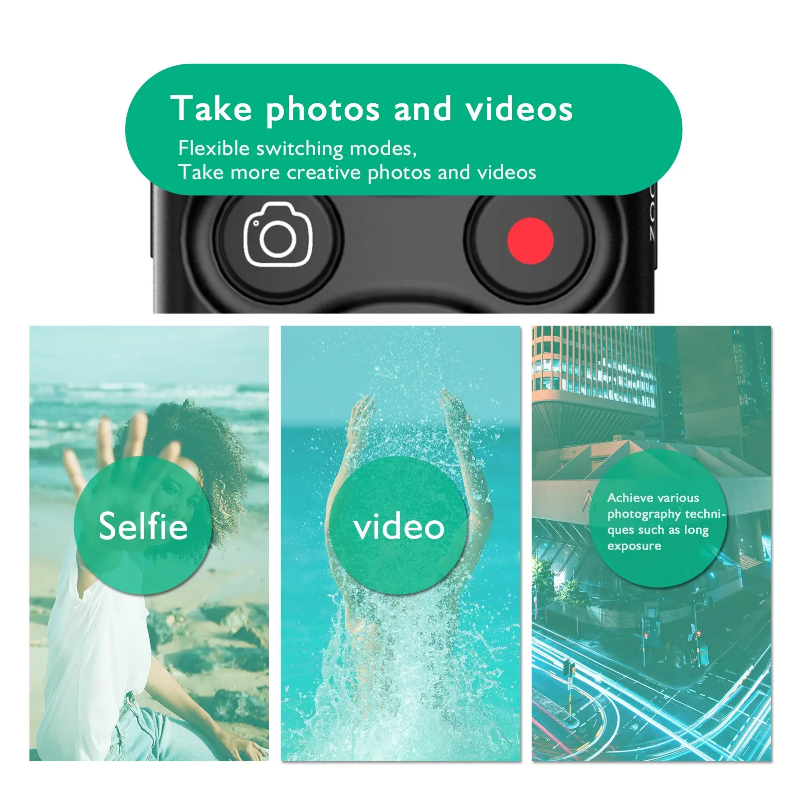 Hanpusen RMT-P1BTA Camera Remote Wireless Shutter Release Take Photos and Videos Camera Remote Shutter Button Camera Remote Shutter Release For Sony ZV-1F, A7RV, A7IV, ZV-E10, A6700, A7CR
