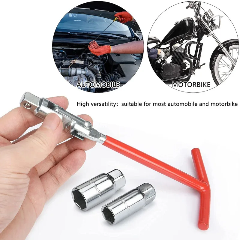 Universal 16mm 21mm Spark Plug Removal Tool Wrench 360 Degree Spark