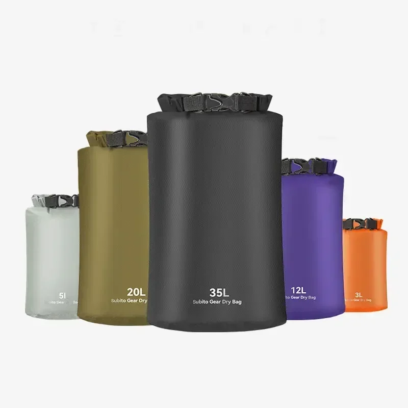 

3/5/12/20/35L Waterproof Dry Bag Ultralight Storage Bags Roll Top Dry Sack Keep Gear Dry for Kayaking Swimming Camping Boating
