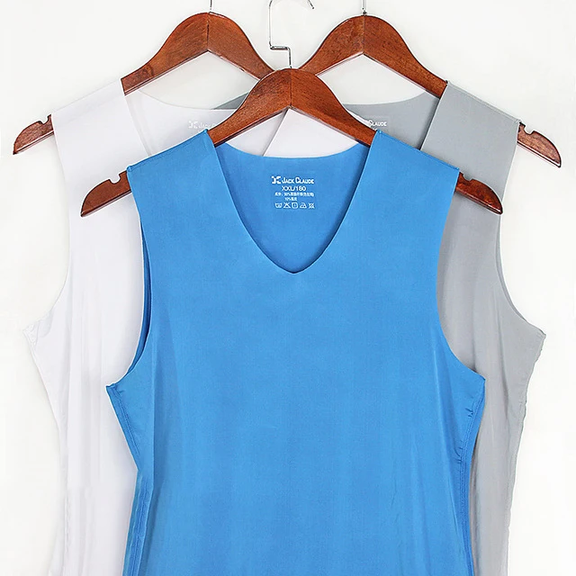 High Quality Silk Men's Bodybuilding Tank Top