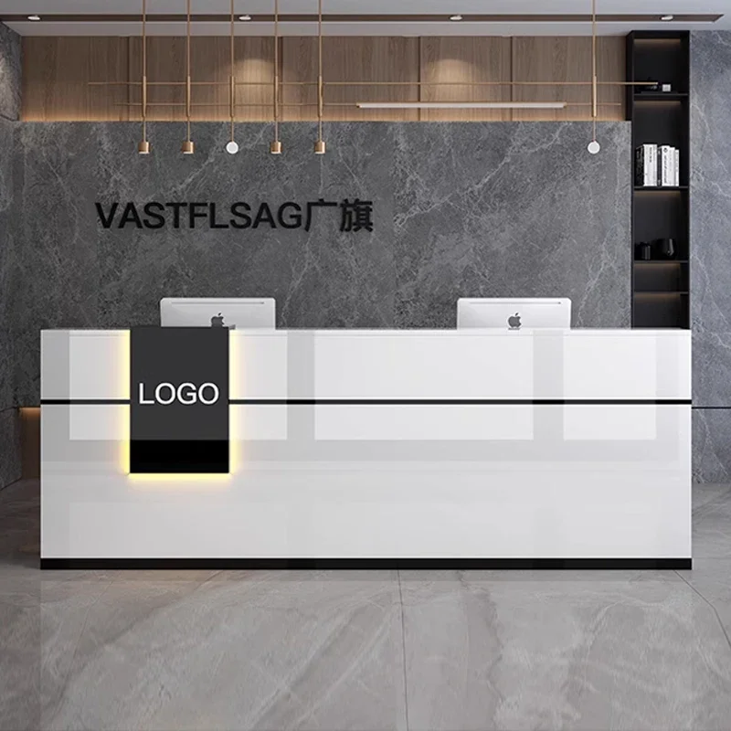 Modern Beauty Reception Desks Display Decorations Salon Reception Desks Checkout Counter Mostrador Negocio Commercial Furniture
