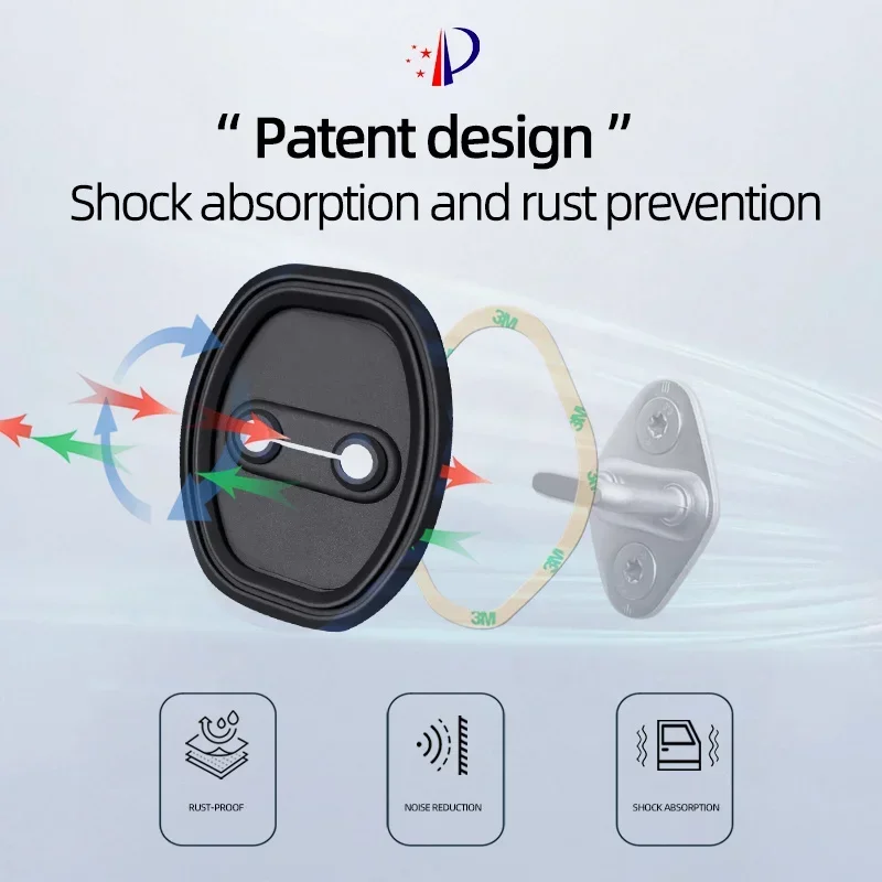 Silica Gel Door lock Case Car Door Lock Cover Check Arm Protector Cover For BYD Qing Tang Song Yuan Han Pro Plus EV DMI MAX