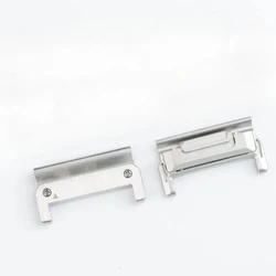 Enhanced Watchband Adapters with Easyfit Buckle Connectors - 26 - 22mm (Silver)