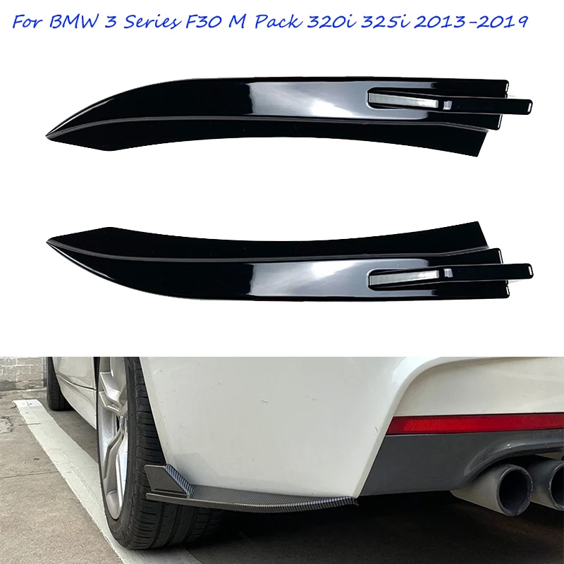 

Car Accessories Rear Bumper Diffuser Side Splitters Spoiler Lip Cover Stickers For BMW 3 Series F30 M Pack 320i 325i 2013 ~ 2019