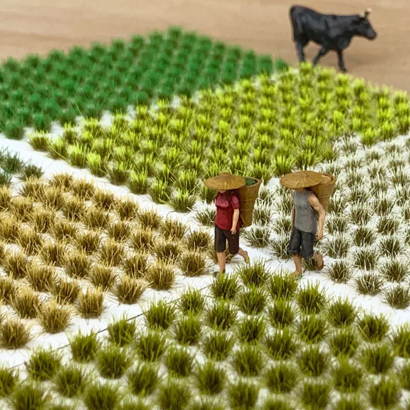 Miniature Grass Cluster Model for Diorama Kits