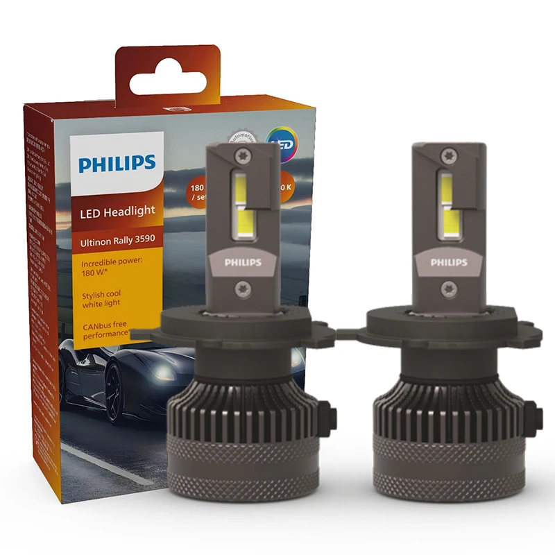 ตัวเลือกสินค้า หลอดไฟ LED กำลังสูง Philips 15000lm แสงขาว 6500K สำหรับรถยนต์ H4/H7/H8/H11/HB3/HB4/H19/HIR2/H1