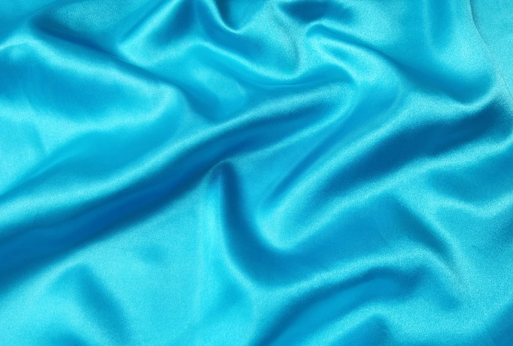 Schlichtes Satin, 58 Zoll breit | 1 Meter | 2 Meter | 5 Meter | Weicher Charmeuse-Stoffschal zum Basteln, DIY-Material, Blau – Detail 38