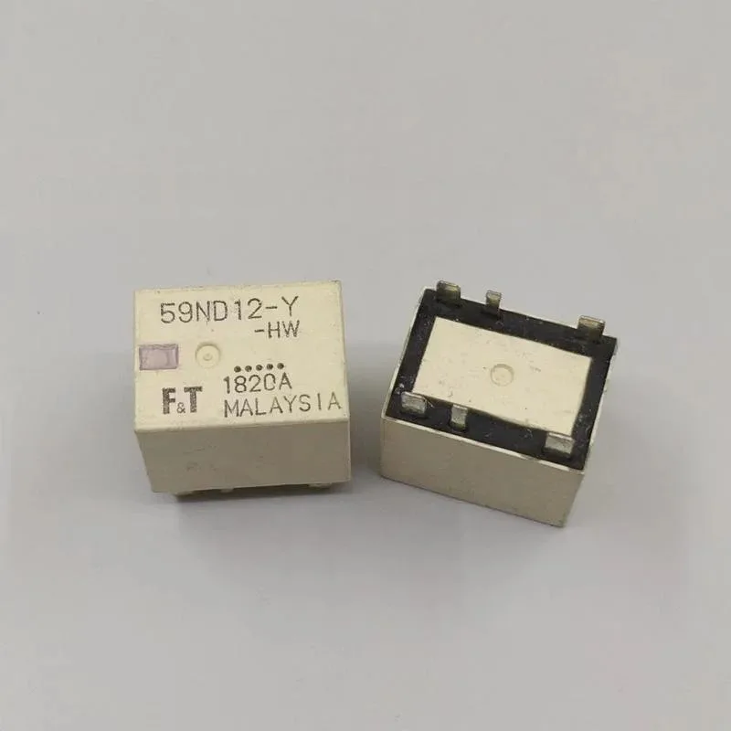 

5 шт./партия, 100% оригинальное подлинное реле: 59ND12-Y-HW 12 В постоянного тока, 6 контактов, 59ND012-Y автомобильное реле