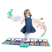 100x36cm Musical Piano Mat Floor Keyboard Musical Carpet Toddle Mat with 8 Instrument Sounds Baby Mat Educational Toys for Kids 1
