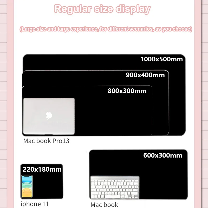 Pad Gaming, Kawaii Girl Desk Mat, Tapete