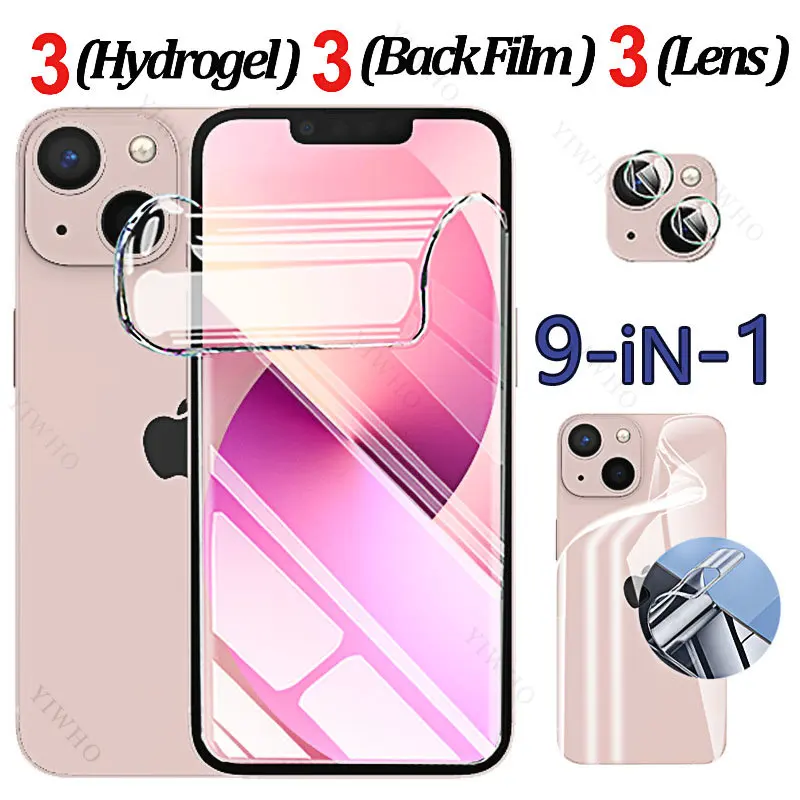 Custodia Protettiva Per Schermo In Pellicola Idrogel Per Iphone 12 13 Mini Back Water Gel Protettiva Trasparente Per Iphone 12Mini 13 Mini Hd Lens