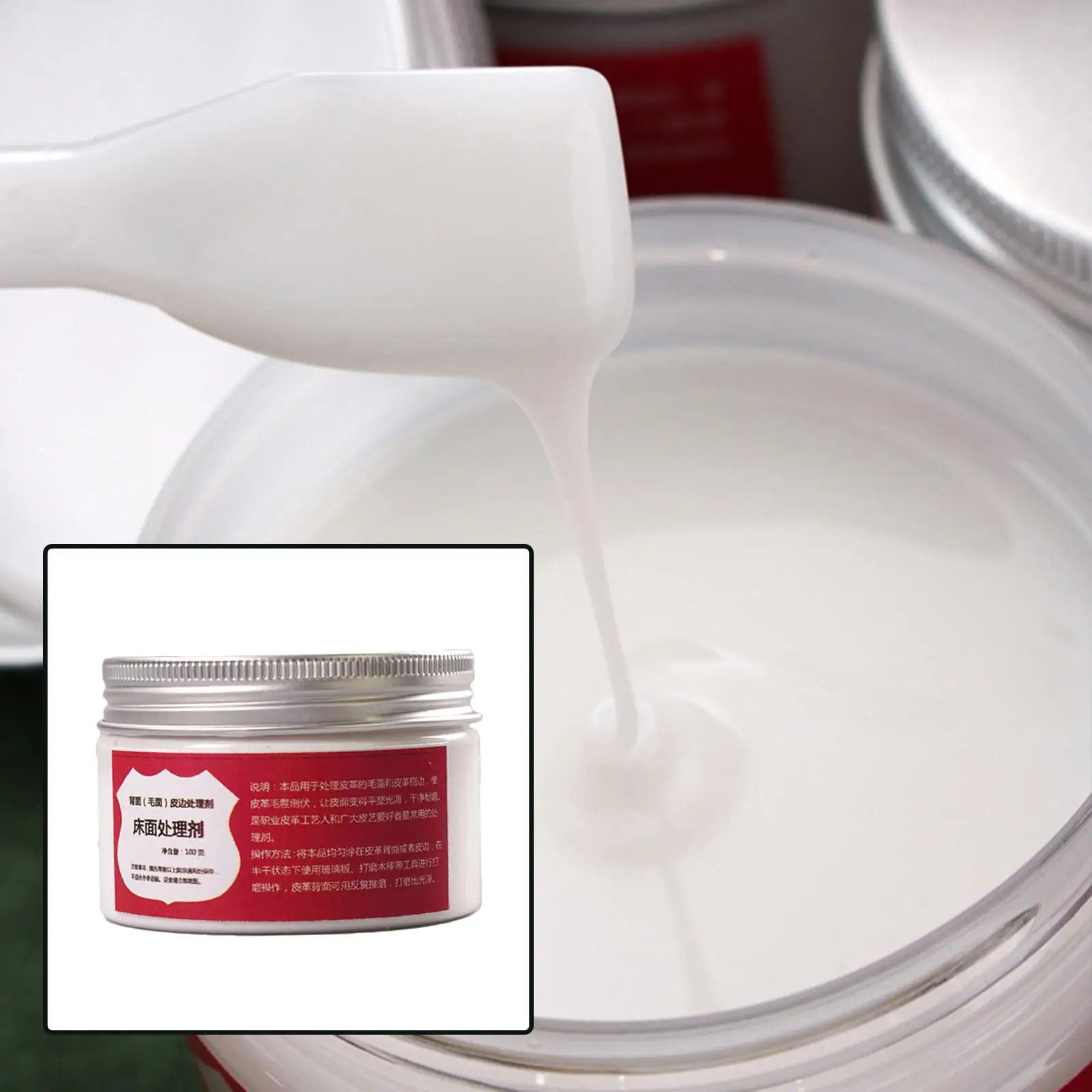 100ml Leather Edge Paint Smoothness Handcraft Cmc Smooth Treatment Protective Edge Paint Leathercraft Leather Burnisher