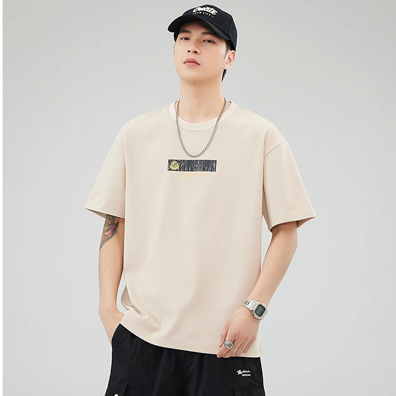 

2024New ProductSummer Men's Short SleeveTT-shirt Men's Loose Couple Trend Top Casual Versatile Boys ShortteeBase t-shirt