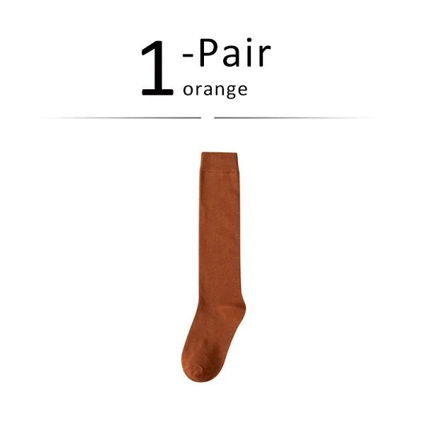 Women's Thigh-High Organic Cotton Socks - Solid Color Fashion Warmers