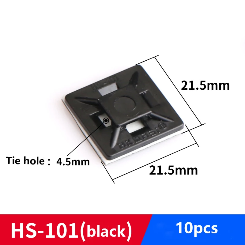 Description Picture 4 of itemCable Tie Bases Mount Wire Removable Self Adhesive Wall Holder Car Fixing Seat Clamps Suction Positioning Sucker