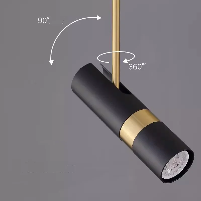 Modern Cylinder Led Pendant Light For Bedside Spotlight Pendant Lamp Long Tube lamp Dining Room Living Room Bedroom Hanging Lamp