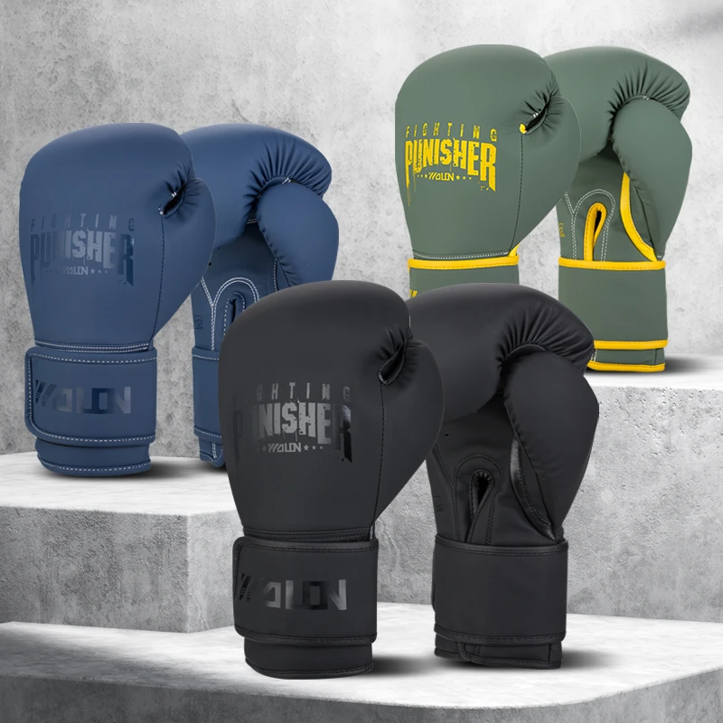 Adults Soft PU Boxing Gloves MMA Muay Thai Mitts Sanda Martial Arts Fight Bag Punch Training Equipment 10-16OZ