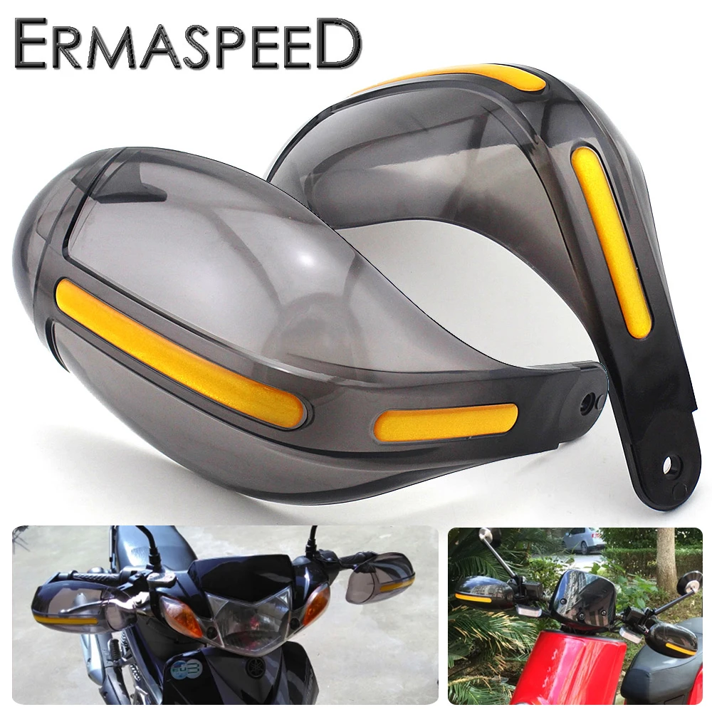 Universal Motorcycle Handguards 22mm Handle Protector Shield Motocross Scooter Windproof