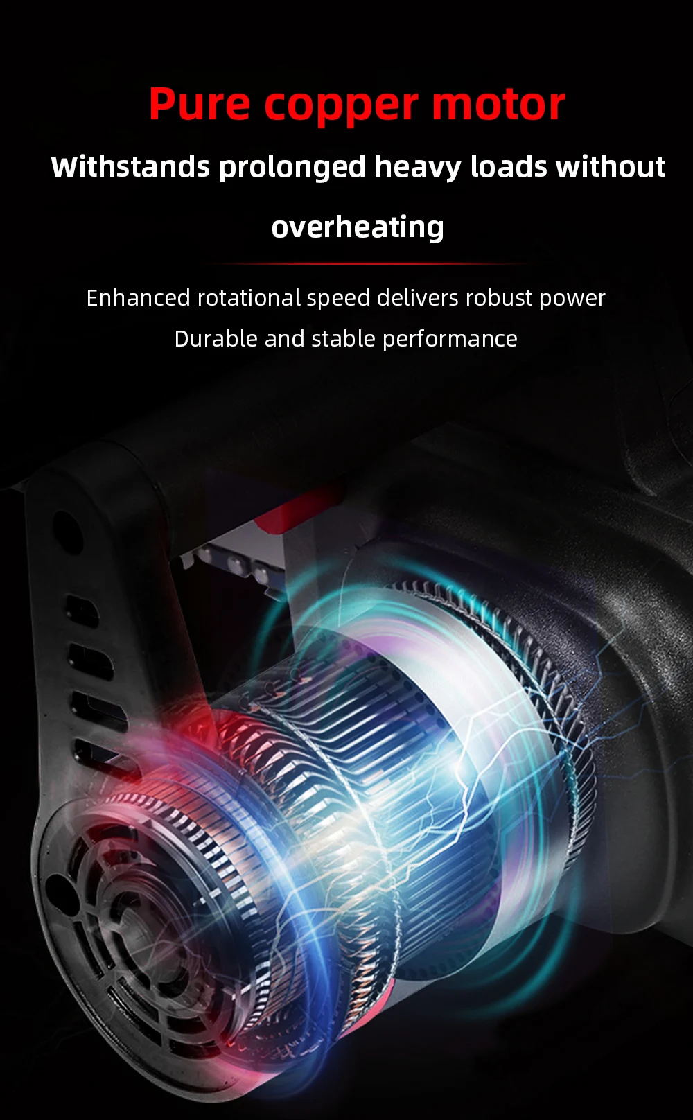 Hochleistungs-Akku-Kettensäge Lithium-Batterie Handgeführte Elektrosäge für Baumschnitt Holzschnitt Outdoor-Holzfällwerkzeug – Detail 4