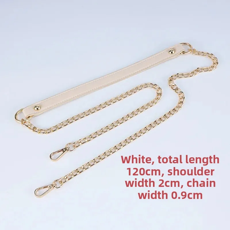 Luxurious PU Leather Chain Shoulder Strap