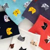 3/5Pair Women Cat Pattern Crew Funny Cartoon Socks Lot Personalized Cartoon Comfortable Mid-calf Comfortable Sports LowTop Socks 3