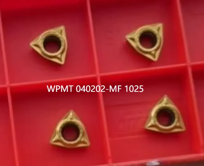 카바이드 삽입물 WPMT 040202-MF 1025, 오리지널 10 개