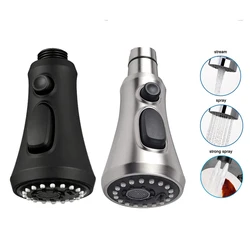 Universal G1/2 Pull Out Shower Nozzle Sprayer 3 Function Kitchen Faucet Spray Head Sink Tap Mixer Replacement Accessory Aerator