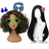 Girls Movie Encanto Cosplay Supplies Mirabel Isabel Wig Princess Rapunzel Dress up Party Role Play Accessory Jasmine Hair
