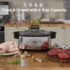 Programmable Slow Cooker with Timer, 6.8 Quart Crock Pot, Presets to Sous Vide, Bake, Sauté, Cook Rice& More, Nonstick Dishwashe 2