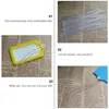 1 Set 100 Pcs PVC Luggage Loops Name Loops Straps ID Cards Loops (Transparent) Name Tag Loop ID Strap 4