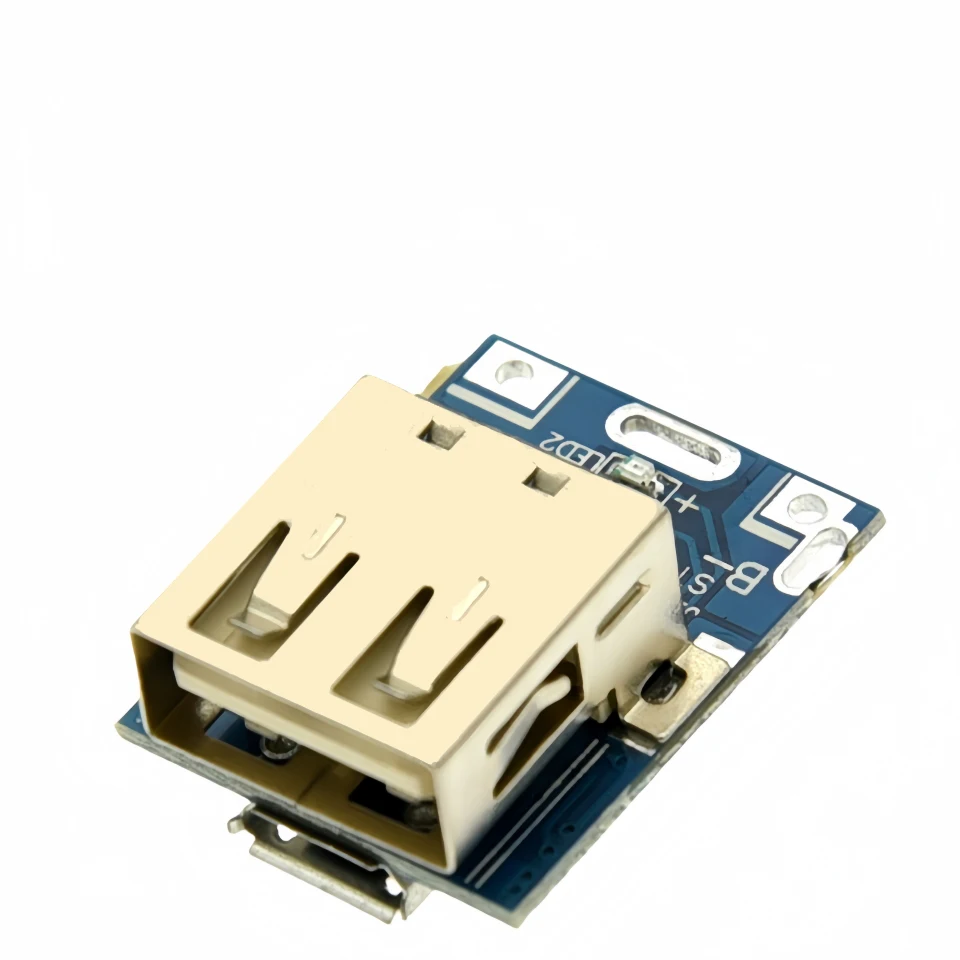 5V 1A Boost Step-Up Strommodul Micro USB Typ-C Lithium-Batterie-Ladeplatine Überladeschutz LED-Anzeige 134N3P DIY