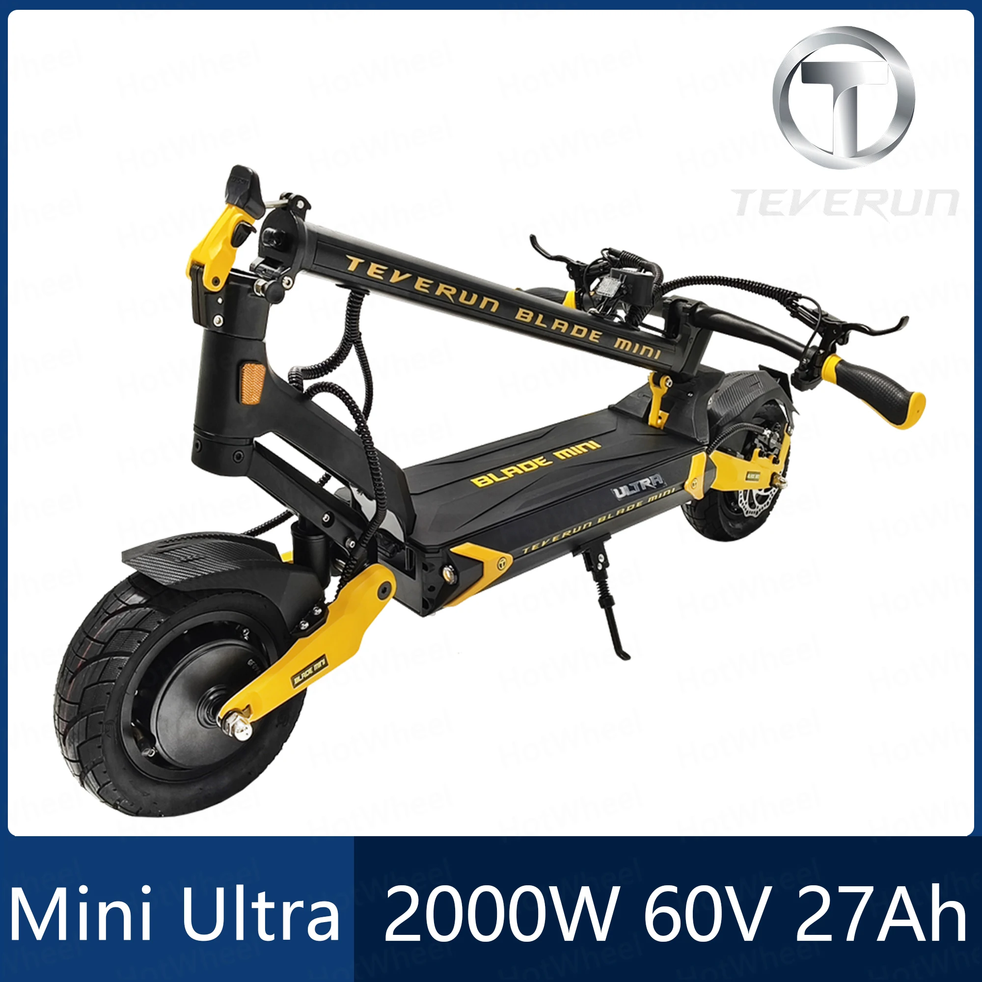 TEVERUN Blade MINI Ultra 1000W*2 Dual Motor 60V 27Ah Battery Build-in LED Display NFC Card 10inch Tubeless Range 100km Scooter