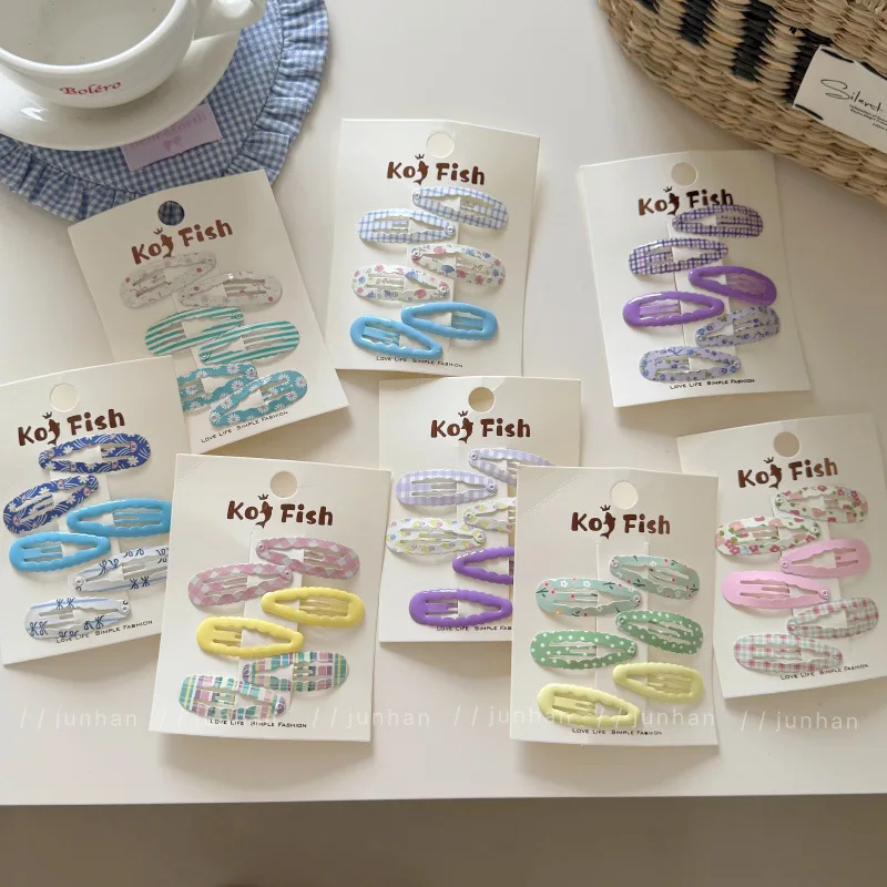 Colorful Plaid Wavy Hairpin: Stylish BB Clip Hair Accessories