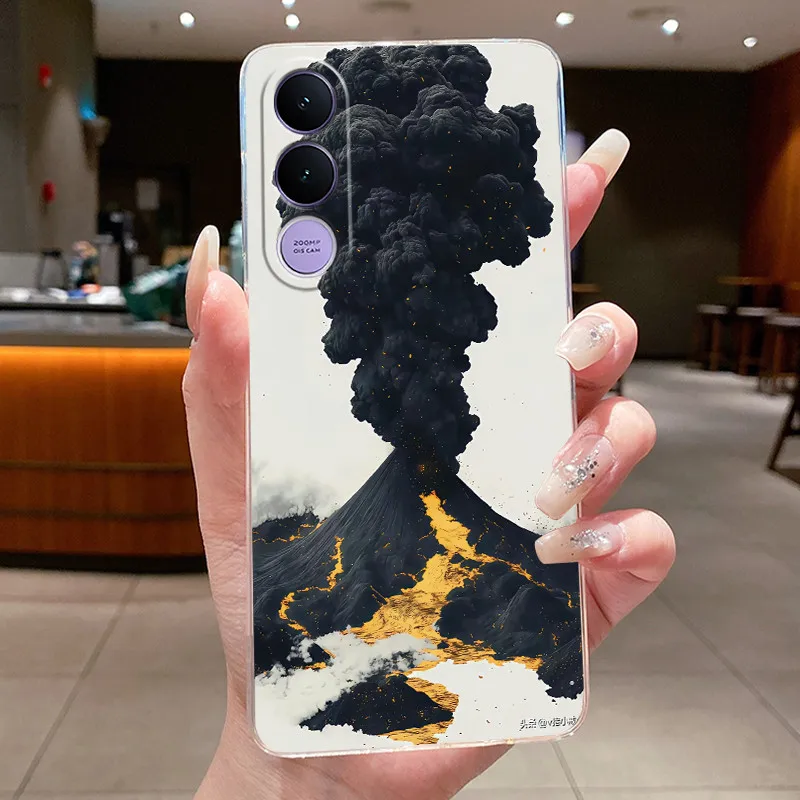 Aesthetic Luxury Soft Silicone Transparent Phone Cover Shell