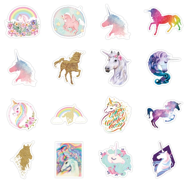 Unicorn Stickers, Cute Aesthetic Unicorn Waterproof Stickers
