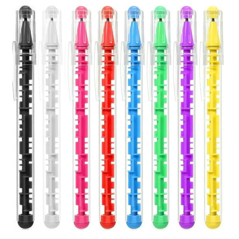 

5Pcs Novelty Colorful Maze-Ballpoint Pen Creative-Labyrinth Pens Stationery