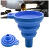 Car Engine Funnel Universal Silicone Liquid Funnel Washer Fluid Change Foldable Portable Auto Engine Oil Petrol Change Funnels 3
