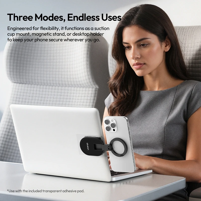 Ulanzi MA39 MagLock Suction Cup Phone Suction Mount Magnetic Stand Desktop Stand for Smartphone Glass Windows Mirrors Laptops