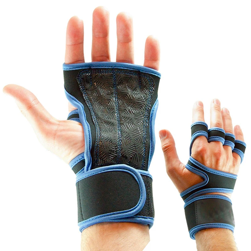 Guantes de entrenamiento levantamiento de pesas para hombre y mujer,  protectores de manos para Fitness, deportes, culturismo, gimnasia,  gimnasio, mano, muñeca, palma, 1 par Fivean Guantes deportivos