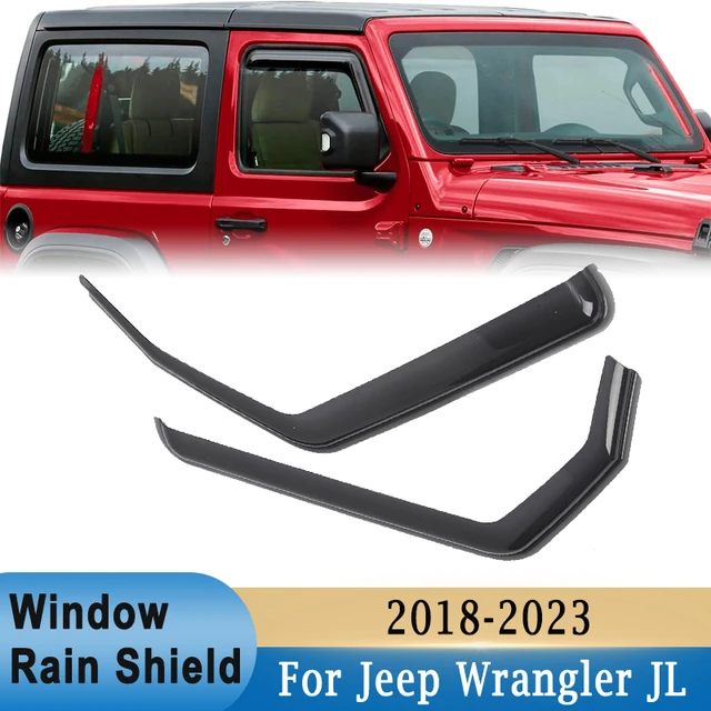 Déflecteur de vitre latérale pour Jeep Wrangler JL 2018-2023, pare-soleil  et pare-pluie pour