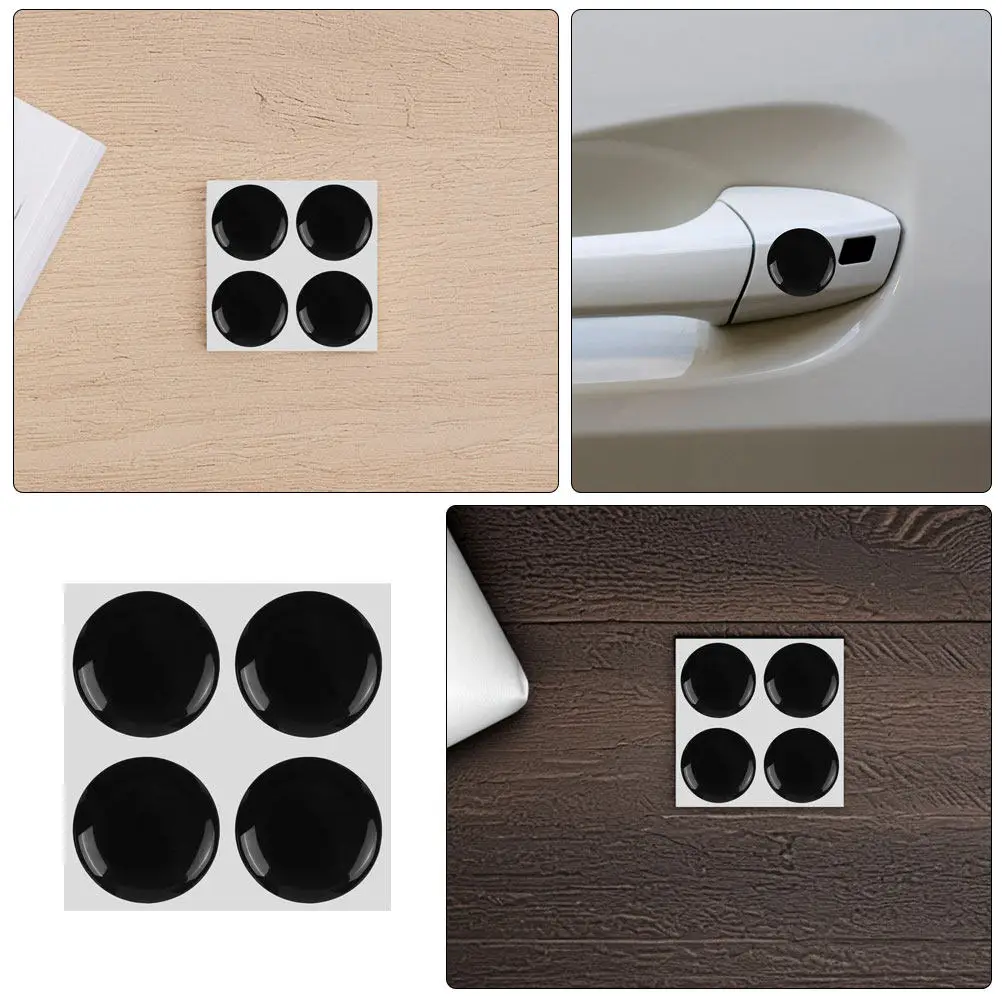 8Pcs 범용 자동차 열쇠 구멍 보호 스티커 방수 PVC 자동차 도어 잠금 커버 열쇠 구멍 장식 자동차 외관