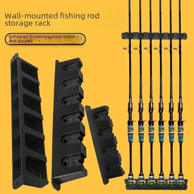 6-hole Multi-functional Fishing Rod Display Holder, Wall-mounted Lure Rod,  Hand Rod And Sea Rod Rack, Fishing Gear Storage Organizer