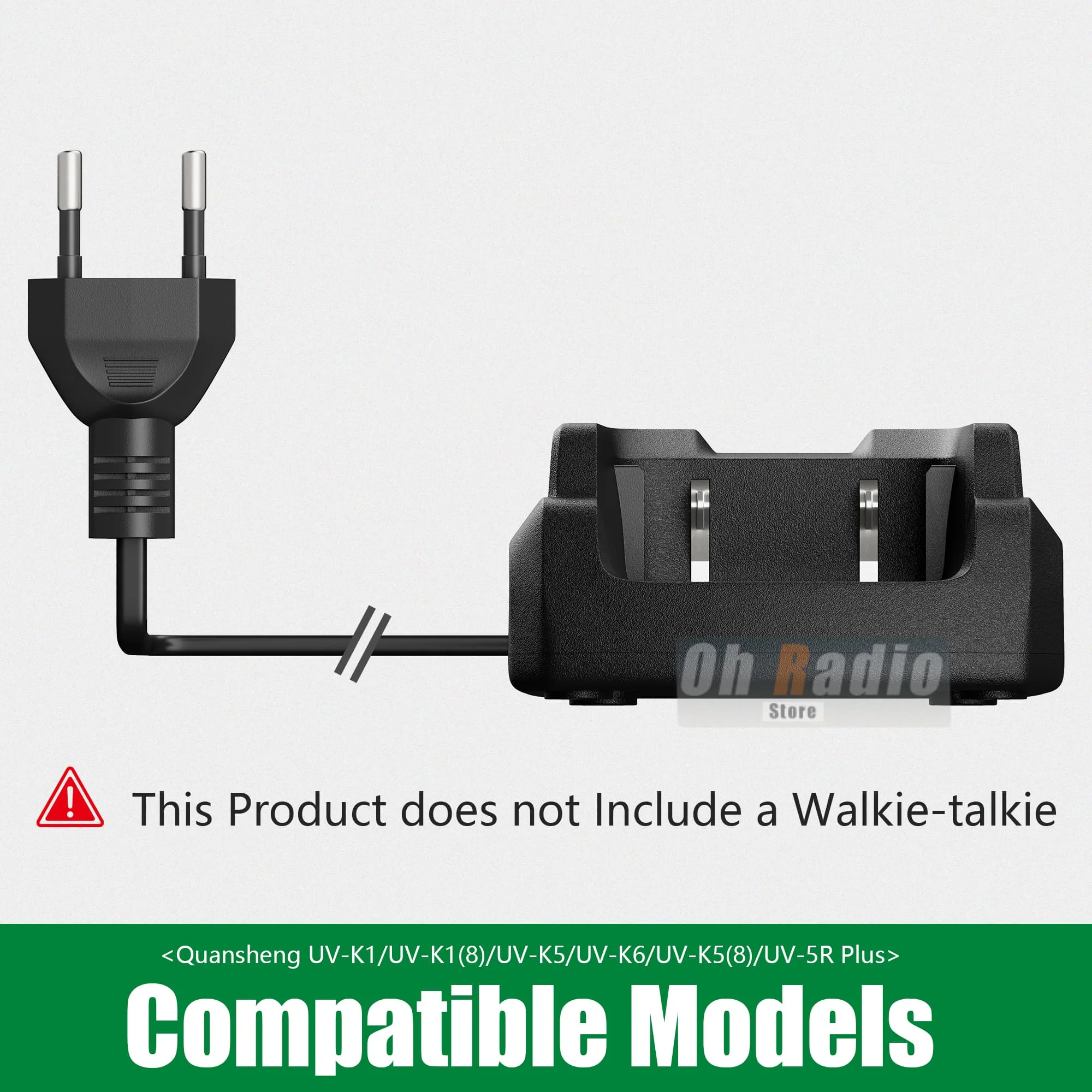 Quansheng Universal Desktop Fast Charger with Multi-Plug Options
