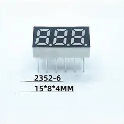 Set of 5 Blue Digital Tube LED Displays - Compact Size - Blue